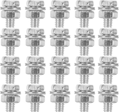 NIYANGLE 20pcs Bike Brake Cable Clamp Bolts for Road and Mountain Bikes, Steel Material with Broad Compatibility and Secure Installation, for Multi-bike Households and Rural Environments