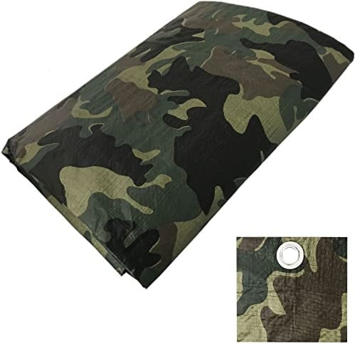 2 x 3m us Army Abdeckplane Woodland Camouflage, Gewebeplane, Bauplane, Gartenplane, Plane mit Ösen - Wasserdicht