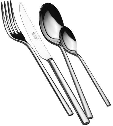 Salvinelli 250 4 Dents Fourchette de Service, 5 mm, Acier Inoxydable