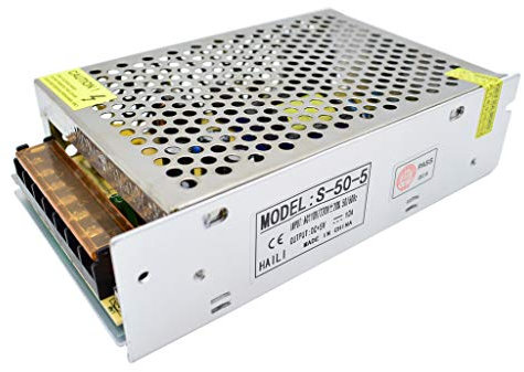 Alimentatore 5V 10A 50W Trasformatore AC 110/220V a DC 5 Volt 10 Ampere Alimentatore per LED Striscia