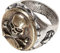 PARTY DISCOUNT Ring mit Totenkopf und gekreuzten Knochen
