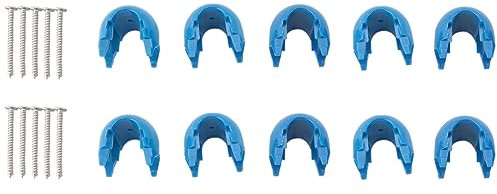 Sirxlevcy 10 StüCke Kletter Seil Netz Kunststoff Stecker Net Schnalle Klettern ZubehöR für AußEn Amusement Schaukel Kletter Seil Teile Blau