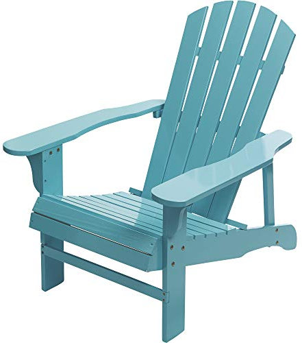 Leigh Country Adirondack Stuhl aus Akazienholz, klassisch lackiert, Türkis