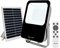 Garza - Foco Solar LED para exterior, 60 W, con mando a distancia, luz fría 6500K regulable, programable, IP65 impermeable, cable de 4.7 m