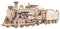 ROKR Retro Dampflokomotive Modellfahrzeug Zug 3D Holzpuzzles für Erwachsene Teenager Kinder Geschenk Heimdekoration
