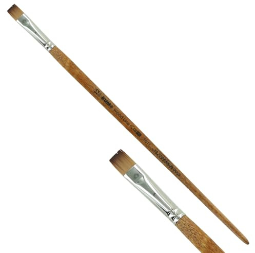 KUM - Acryl- und Ölpinsel Wood Line Flach Größe 12