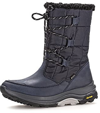 Gabor Damen Winterstiefel, Frauen Stiefel,Wechselfußbett,Warmfutter,Winterschuhe,uebergangsstiefel,uebergangsschuhe,Blue (Webl.),37.5 EU / 4.5 UK