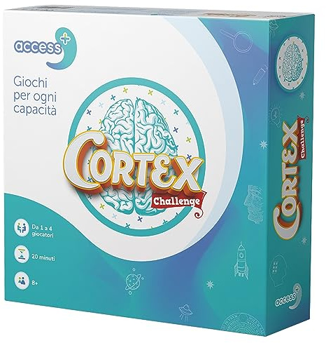 Asmodee - Cortex Access+ - Brettspiel, das die kognitiven Funktionen fördert, 1-4 Spieler, 6+ Jahre, italienische Ausgabe