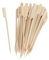 Fackelmann 9907950 Lot de 150 pics à brochettes en bois, piques à brochettes bois, piques en bois, bâtonnets en bois, pics apéro, Bambou, 15 cm