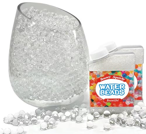 Wasserperlen Durchsichtig 100000 Gelkugeln Wasserperlen Transparent Deko Wasserperlen für Pflanzen in Vase Hydroperlen Granulat für Heim und Tischdekoration Hochzeit Weihnachten Garten