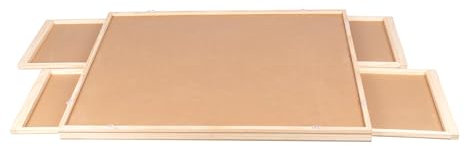 genialo Puzzle-Tisch drehbar inkl. Abdeckung, Tisch mit 4 ausziehbaren Schubladen, Puzzle-Unterlage, für 500, 1000 oder 1500 Teile, MDF, Kiefernholz, braun