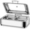 Chafing Dish Eléctrico, 9L Calentador de Buffet in Acero Inoxidable con Tapa Visible, Calentador de Comida Profesional para Buffet y Fiesta, Temperatura Regulable (0-85℃)(Size:GN1/2)