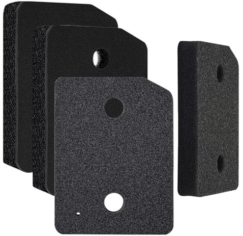 4 Stück Trockner Filter für Miele T1 9164761 Wärmepumpentrockner, Fein/Grob 207 x 157 x 30mm Wäschetrockner Sockelfilter, Ersatz-Schwammfilter für Wärmepumpentrockner