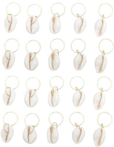 Lot de 20 pinces à cheveux en coquillage pour femme - Coquillage pour tresses de cheveux - Accessoires dorés
