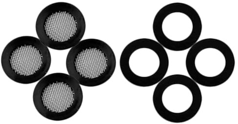 Uonlytech Shower Head Filter Gasket Set 4-Pack with Screen Filters and Rubber Washers for Leak Prevention and Reliable Seal in Bathroom Shower Hose