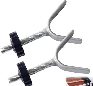 Baby Barrières Boulons en Y, Pression Porte Bébé Filetée, 2 PCS Y Filetées de Broche Tiges, Tiges en Y Adaptateur, Bébé Tiges Pression, Barrières Et Extensions pour la Sécurité(Noir)