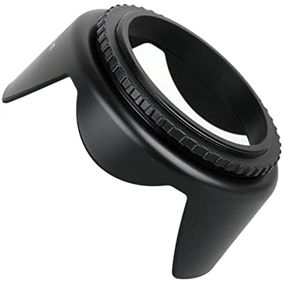 HOMSFOU Kamera-Gegenlichtblende UV-Kamera Kameraobjektiv UV-Objektiv Kamera Zubehör Kamerahauben Fernglas DSLR-Gegenlichtblende Gegenlichtblende für DSLR-Kamera 55 mm Gegenlichtblende