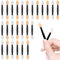 GZSYWZ 50 PCS Sponge Eyeshadow Applicators - Disposable Dual Sided Eyeshadow Brushes, Eye Shadows Sponge Applicators Sticks, Eye Makeup Brushes Set for Nails and Eyeshadow Makeup