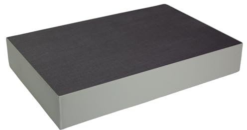 malwim Hochwertige Hüpfmatratze für Kinder – 107x70x17cm | Indoor Sprungmatte – Made in Germany | Weich, Sicher & Langlebig | Blau/Grau