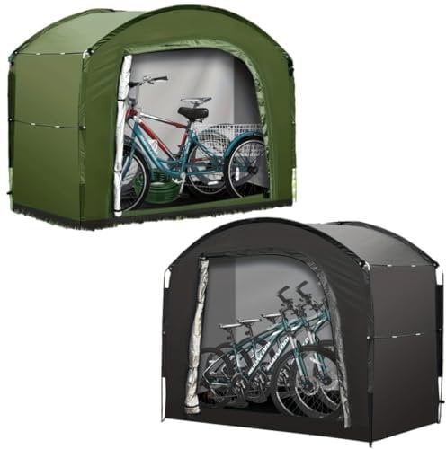 Waterproof Bike Cover - Durable Bicycle Tent for 3-4 Bikes, 220 x 185 x 150cm - Secure Outdoor Storage Solution - Ideal for Protection Against the Elements