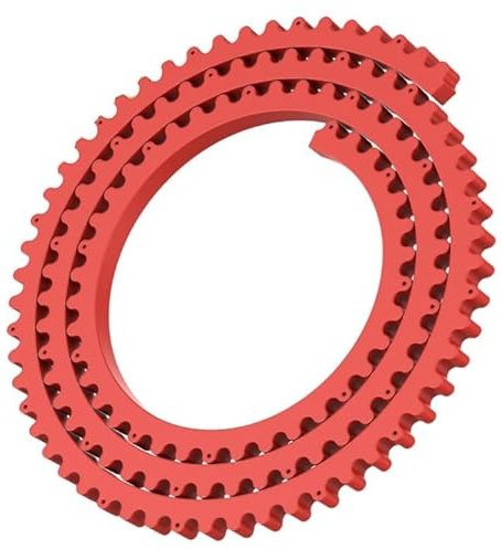 2 m Kurvenlineal Fräsen von Profilleisten, Verzahnte Kette Frässchablone, Biegbar Kurvenschablone, Flexibles Kurvenlineal für Präzise Holzbearbeitung