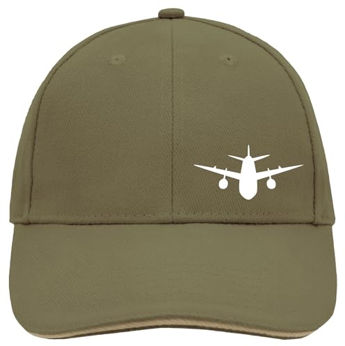 Huuraa Cappy Mütze Flugzeug Flieger Geschenk | Baseballkappe Basecap Kappe Geschenkidee Unisex Baseball Cap