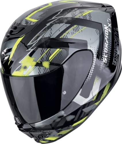 SCORPION EXO-391 CLUTTER Black-Neon Yellow XL
