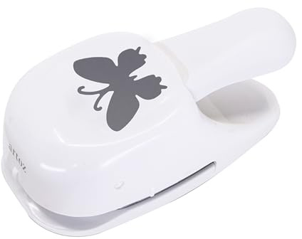 Artoz Papierstanzer - Kartenstanzer - Stanzer M Schmetterling - 50 mm - Stanz-Locher zum Kartenbasteln für Einladungen, Geburtstag, Weihnachten, Grußkarten, Tischdeko und Basteln mit Kindern