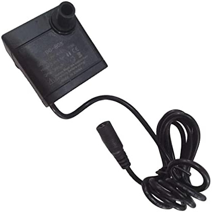 Bomba de agua sumergible DC 6-12V 5W, flujo ajustable, 300L/H Max, negro, para estanque de fuente de acuario, 45x43x30mm
