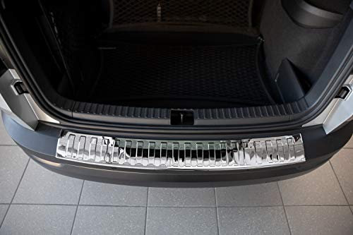 tuning-art L341 Edelstahl Ladekantenschutz passend für Skoda Karoq 2017-2021, Farbe:Chrom