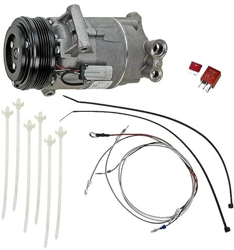 BESTPRICE Compressore aria condizionata per DELPHI/HARRISON CVC6, Compatibile con OPEL ASTRA G, ASTRA H, MERIVA A (X03), ZAFIRA B (A05), ZAFIRA B furgone / (A05)