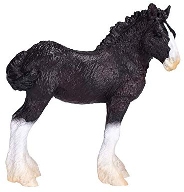 MOJO - Shire Horse | Hand-Painted Toy Figure | Horses World Collection | True to Life & Highly Detailed | Designed in UK
