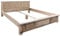 MASSIVMOEBEL24.DE Railway Bett Mango 180x200, Farbe:beige lackiert