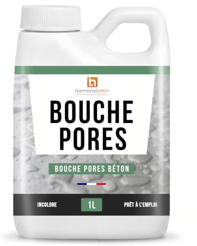 Harmony Béton - Bouche Pores Béton – Imperméabilisant Hydrofuge pour Préparation des Supports Poreux, Couvre env. 10–12 m² – 1 L – beton harmony