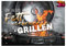 KE - 3D Effekt Geburtstagskarte mit humorvollem Spruch, 150x105mm - Perfekt für Grill-Liebhaber, einzigartiges Geburtstagsgeschenk - Motiv: Grillen