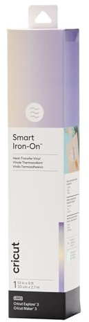 Cricut Smart Iron-On Heat-Transfer Vinyl | 1 Sheet | 33cm x 2.7m | Holographic Translucent Blue, (9ft), 2008681