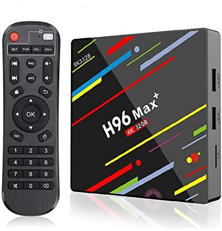 Smart TV Box, H96 MAX+ TV BOX RK3328 Quad-Core Set Top Box For Android 8.1 4K/3D Resolution H96max Plus Smart TV Box 4GB DDR3 RAM Media Player