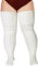 Moon Wood Weiß Wool Kniestrümpfe Damen Extra Lange Overknees Strümpfe Soft Thermo Thigh High Socks Plus Size