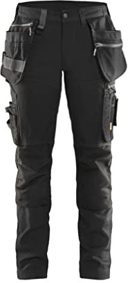 Blaklader Damen Arbeitshose mit Gummizug Hose, Schwarz, XS