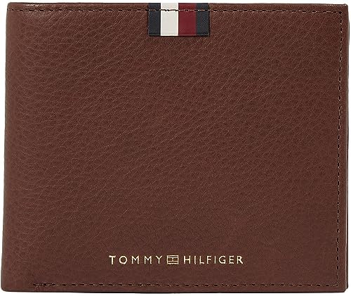 Tommy Hilfiger TH PREM LEA CC AND COIN, Herren Geldbörsen, Dark Chestnut,
