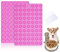2 Stück Backmatte Hundekekse, 69 Löcher Hundekekse Backform mit Teigschaber, Backmatten für Hundeleckerlies, Silikonmatte Backform zur Herstellung von Hundekekse und Hundeleckerlies DIY (Mini Pfoten)