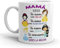 Kembilove Taza regalo día de la madre – Tazas Desayuno para Abuela con Mensaje Mamá eres tan guapa como bella – Regalos originales para madres y abuelas – Regalo para abuelas – Tazas originale