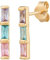 cai Damen Ohrstecker 925/- Sterling Silber 1,4cm Glänzend Zirkonia gelb 274220230V