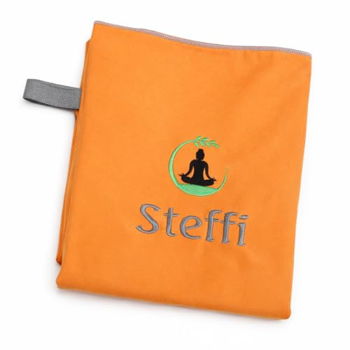 generisch Fitness Microfaser Handtücher mit Namen Bestickt - Strandtuch, Reisehandtuch, Sporthandtuch, Strandtuch (Carrot, 75 x 150 cm)