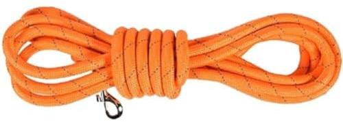 Bobby Walk 3 M - Laisse pour Chien 3 Mètres/Épaisseur 1,2 cm, Laisse Tubulaire pour Chien, Nylon Résistant, Orange, 3 mètres