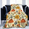 70er Jahre Retro-Blumen-Pilzdecke, weiche Decken, Flanell, Bettüberwurf, gemütlich, leicht, Plüsch, Geschenke für Damen, Herren, Jungen, Mädchen, Sofa, Couch, Schlafzimmer, Wohnzimmer, warm, für alle