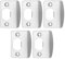 EMSea 5 Pcs D Shaped Door Latch Strike Plate Striker Keep Plate Stainless Steel Scratchplate Security Lock Door Lock Buckle Plate for Mortice Door Latch
