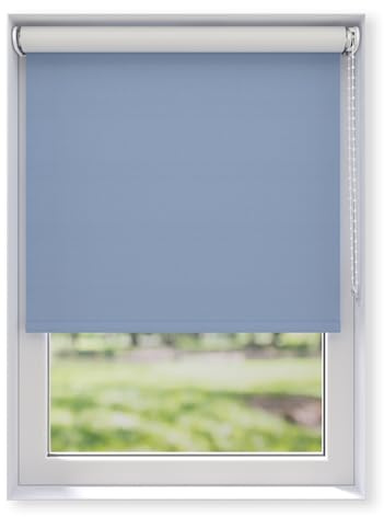 EFIXS Thermorollo White Reflex, Breiten: 43-243 cm, Höhe bis 275 cm, Hier 183 x 190 cm (BxH) HellBlau, Verdunklungsrollo mit Reflexionsbeschichtung, Kettenzug