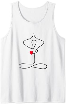Yoga Herz I Yoga Pose I Inner Peace Meditation Tank Top
