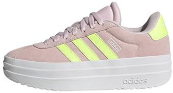 adidas VL Court Bold Shoes Junior Basket, Clear Pink/Hi-RES Yellow S19/ftwr White, 21 EU